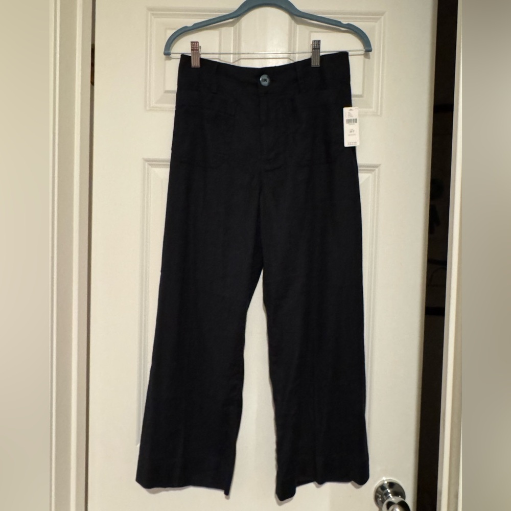 Anthropologie 
The Collette by Maeve
Black Linen blend 26P